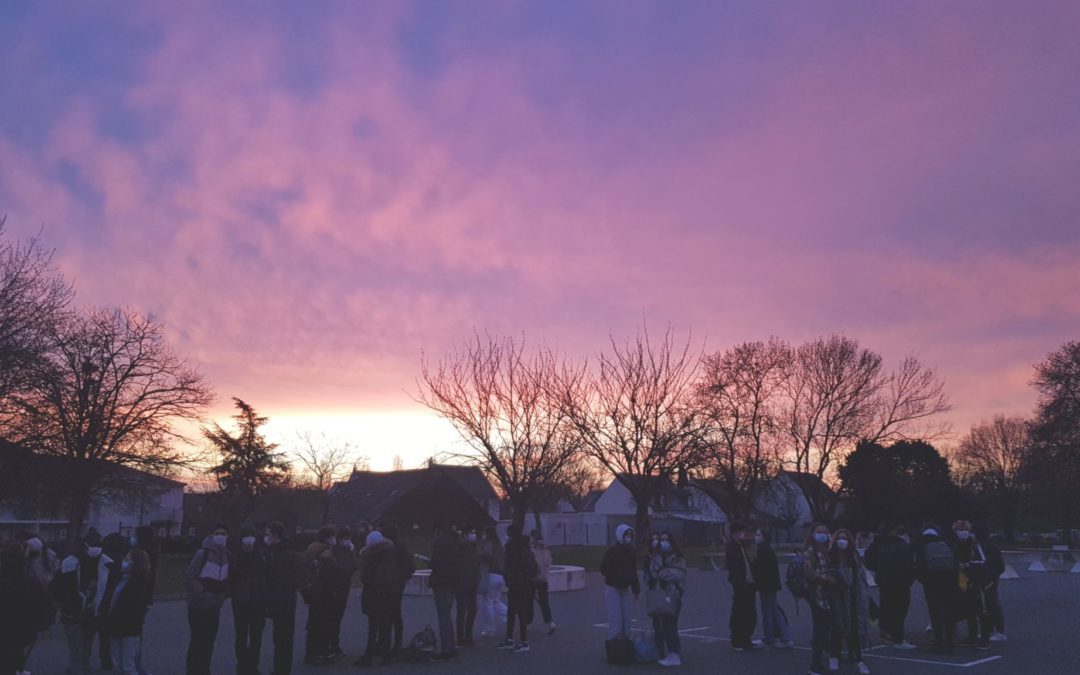 Lever de Soleil au collège